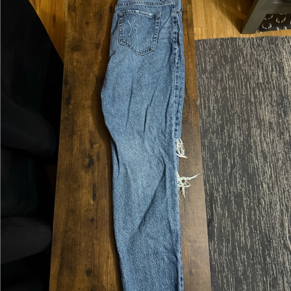 PacSun Blue Boyfriend Jeans with Classic Medium-Wash